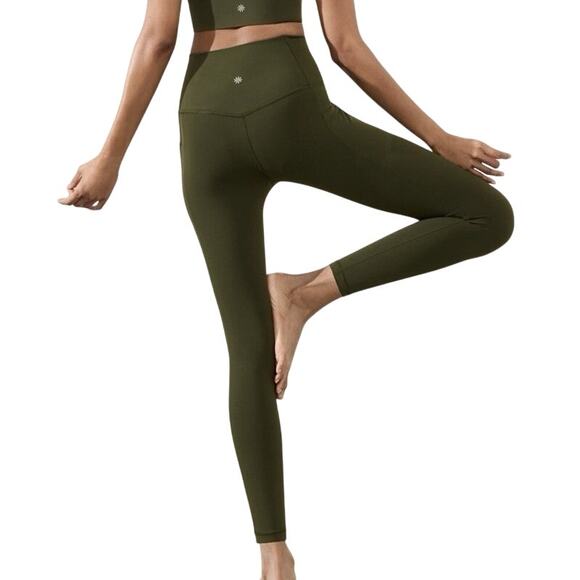 Athleta Salutation Stash High Rise 7/8 Tight Aspen Olive Women's Size 3X NWT - Picture 1 of 12